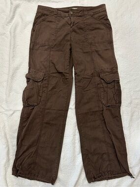 Garage Brown Women's Straight Leg Cargo Pants